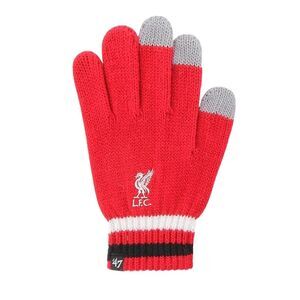 Liverpool FC Unisex Adult Branded Knitted 47 Gloves / Red/Black/White
